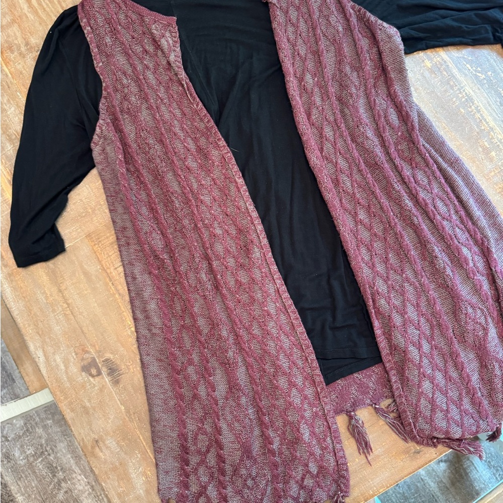 Lane Bryant Black 3/4 Top